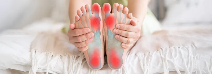 Person with foot pain.
